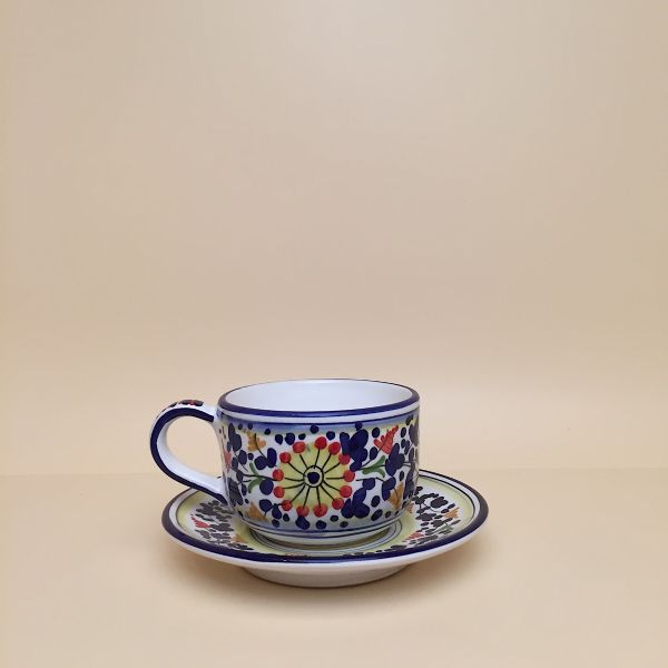 AC118 08 - teacup with saucer, cm.8h