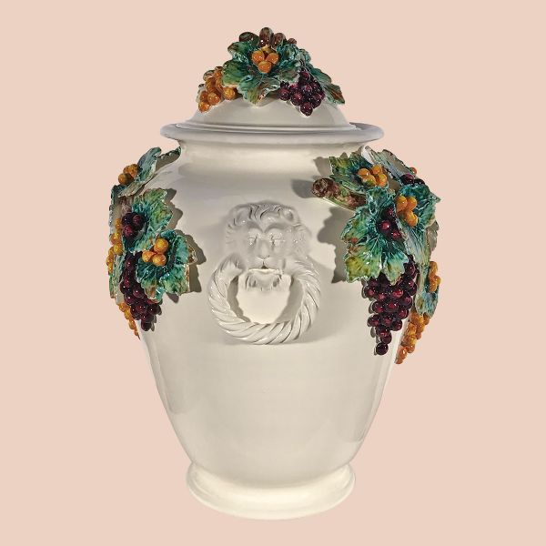FA108F-66U - Jar with 3-D grape cm. 66h