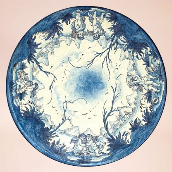CE0004 T - CLASSIC - In the photo: 60 cm. diameter table<BR><BR>Ceramic table, 4-5 cm thick. Suitable for inside and outside, resistant to a temperature range of 0 to 500 °C.
