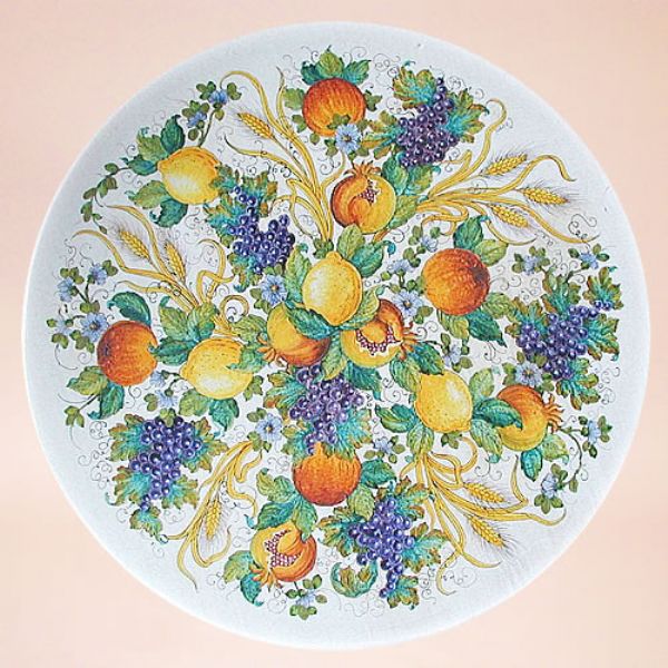CE0006 T - CLASSIC - In the photo: 60 cm. diameter table<BR><BR>Ceramic table, 4-5 cm thick. Suitable for inside and outside, resistant to a temperature range of 0 to 500 °C.