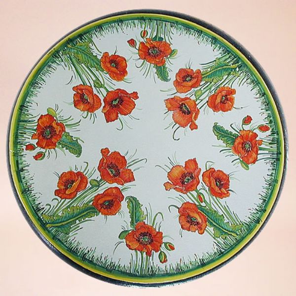 CE0010 T - CLASSIC - In the photo: 60 cm. diameter table<BR><BR>Ceramic table, 4-5 cm thick. Suitable for inside and outside, resistant to a temperature range of 0 to 500 °C.
