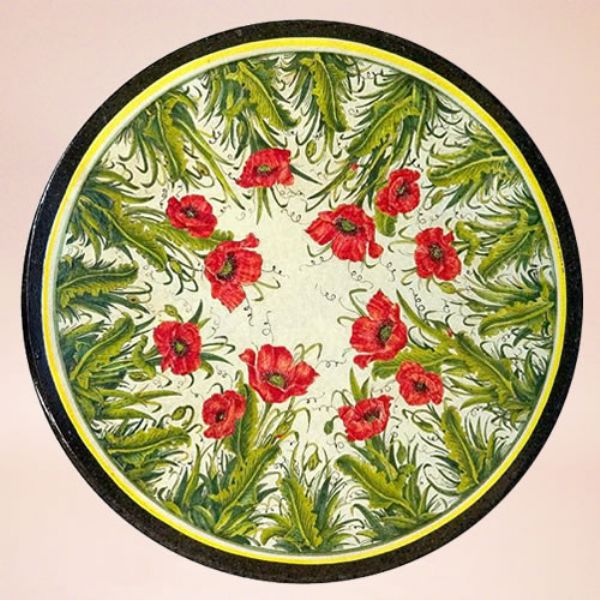 CE0092 T - CLASSICO - In the photo: 90 cm. diameter table<BR><BR>Ceramic table, 4-5 cm thick. Suitable for inside and outside, resistant to a temperature range of 0 to 500 °C.