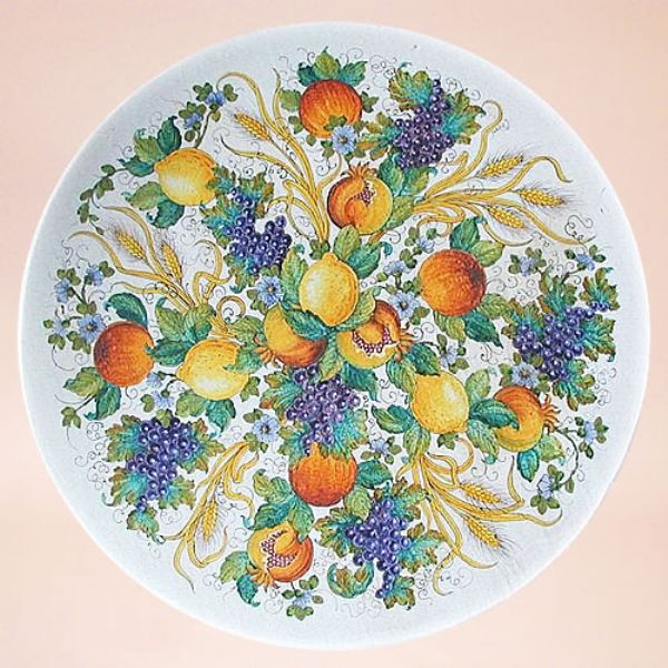 CE0097 T - CLASSICO - In the photo: 90 cm. diameter table<BR><BR>Ceramic table, 4-5 cm thick. Suitable for inside and outside, resistant to a temperature range of 0 to 500 °C.