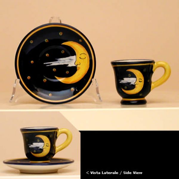 ML818 07 6 - Set of 6 espresso cups (cm.7H) with saucer