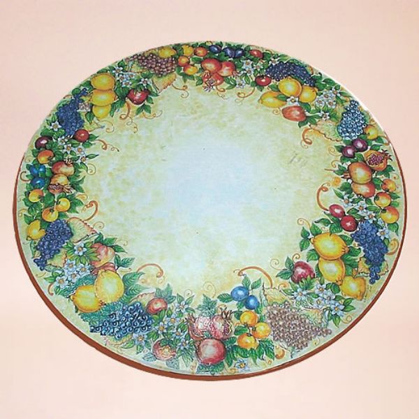 CE0156 T - CLASSICO - In the photo: 120 cm. diameter table<BR><BR>Ceramic table, 4-5 cm thick. Suitable for inside and outside, resistant to a temperature range of 0 to 500 °C.