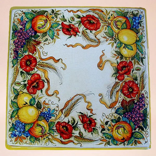 CE0254 Q - In the photo: 100X100 cm. table<BR><BR>Ceramic table, 4-5 cm thick. Suitable for inside and outside, resistant to a temperature range of 0 to 500 °C.