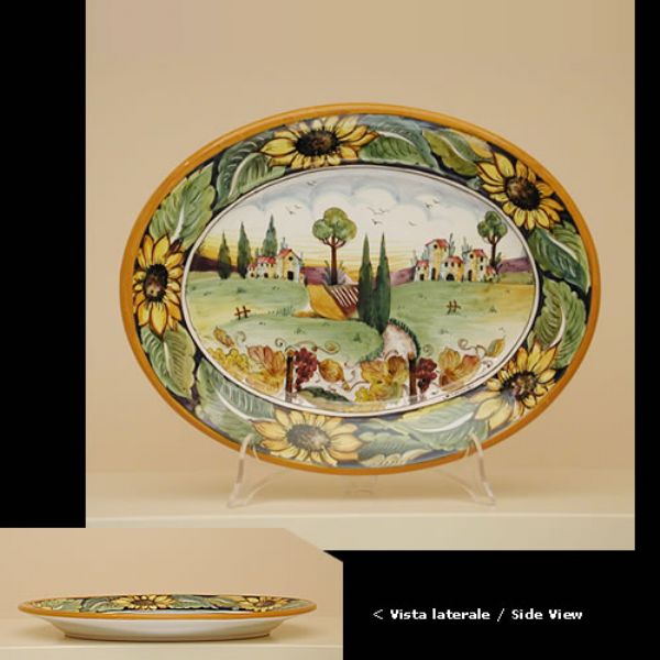 PG 212C 38 - Oval tray cm. 38 l.