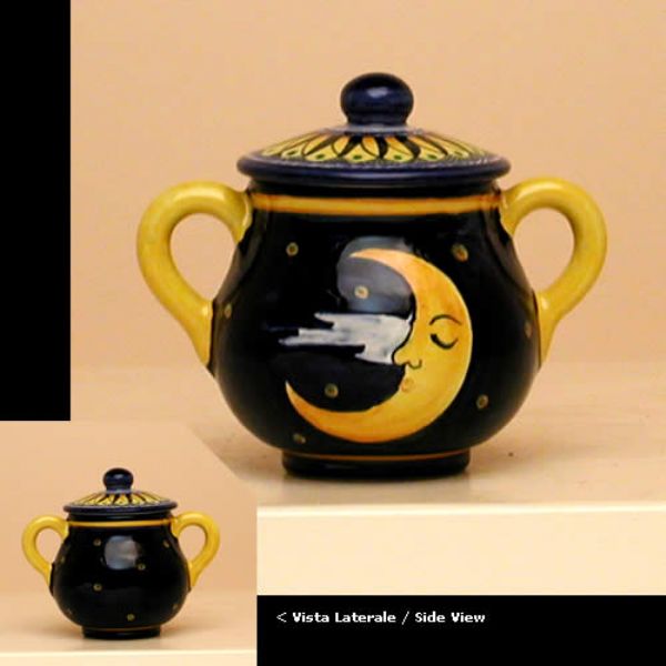ML819 11 - Sugar bowl, 2 handles, cm.11h