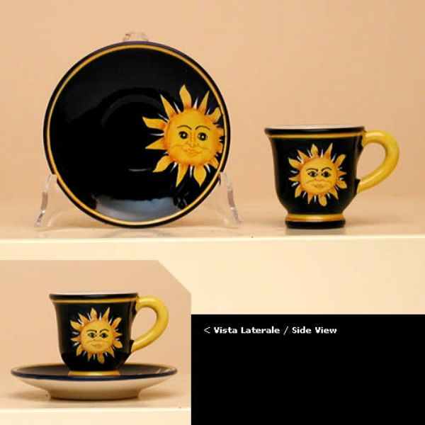 MS818 07 - Coffee cup (cm.7H) plus saucer