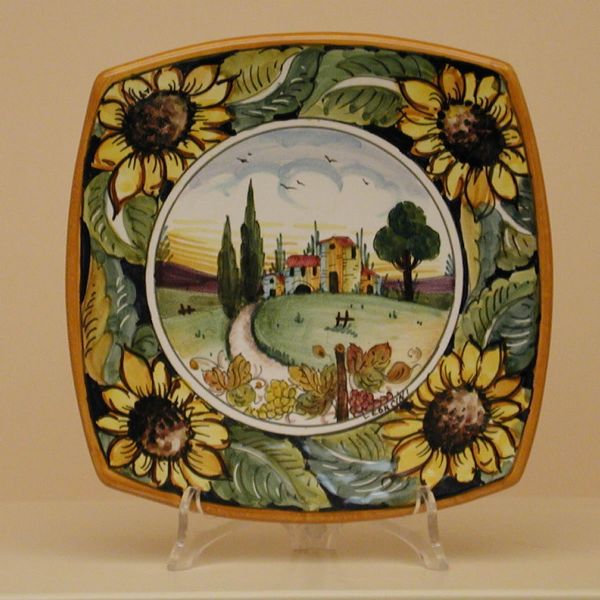 PG 210B 20Q - Square fruit/dessert plate cm. 20x20