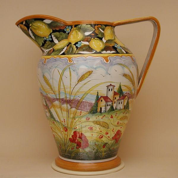 PL 102D 65 - Tall jug-shaped vase cm. 65 h.