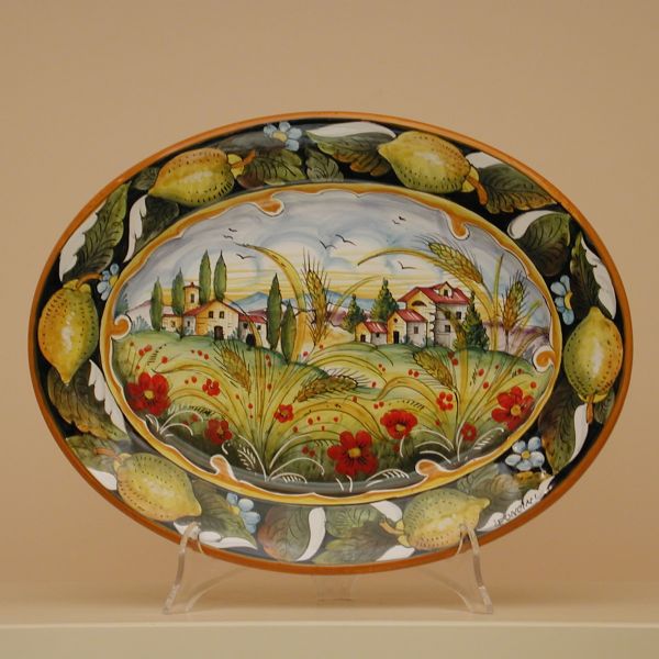 PL 212C 38 - Oval serving tray cm. 38 l.