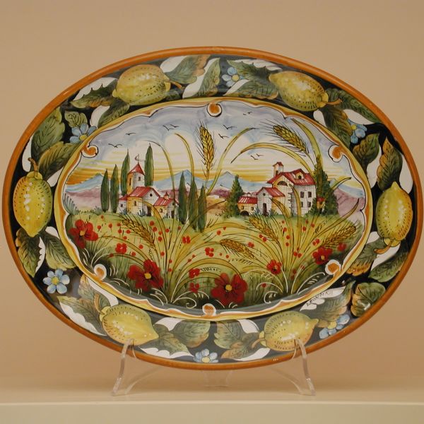 PL 212D 42 - Oval serving tray cm. 42 l.