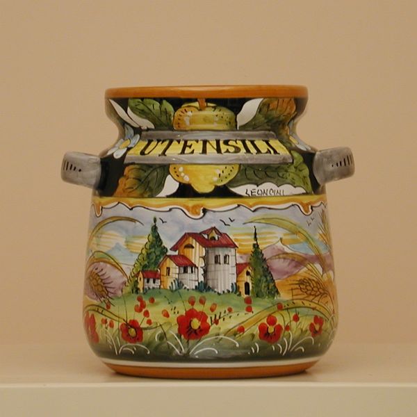 PL 230AP 18 - Spoon holder with handles cm. 18 h.