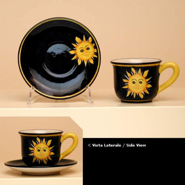 MS818 09 6 - Set of 6 breakfast cups (cm.9H) with saucer