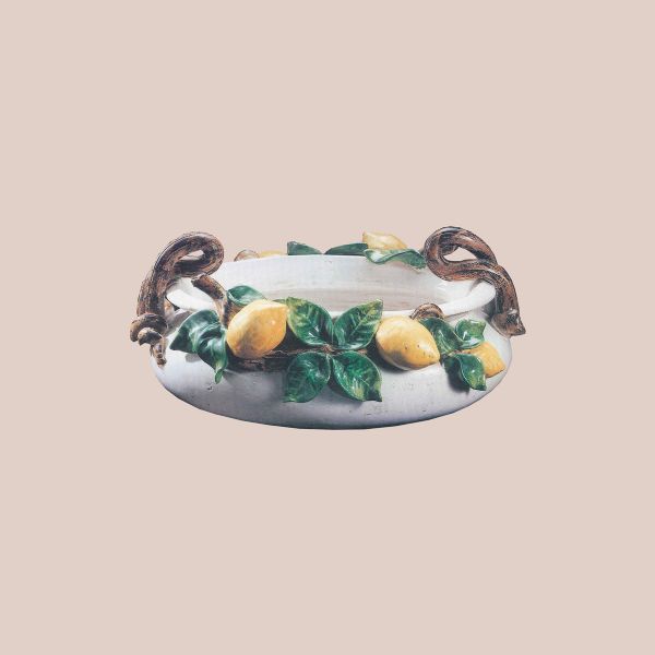 OVAL CENTERPIECE WITH LEMONS, CM.37LX23WX20H