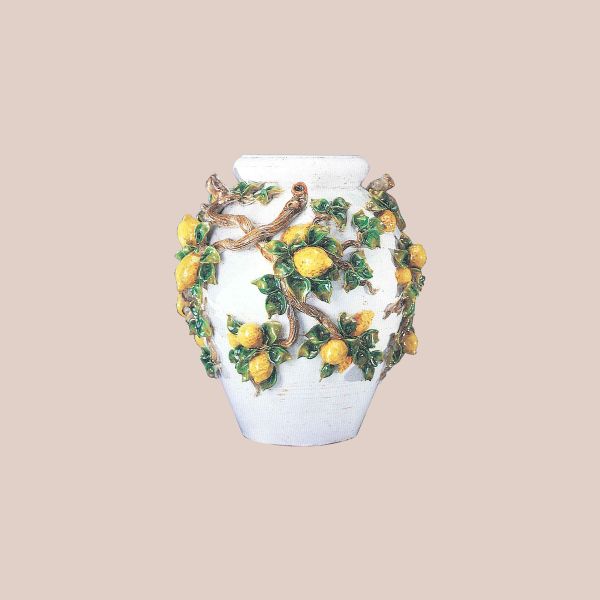  VASE WITH LEMONS cm.65h
