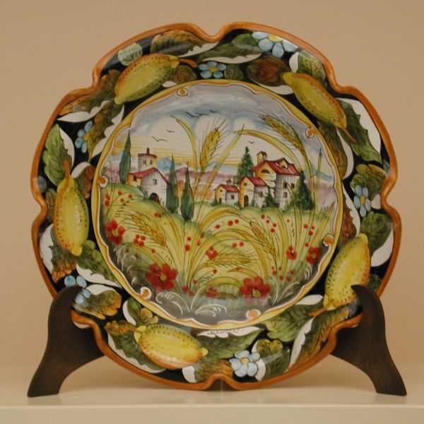 PL 215B 35 - Undulated centerpiece cm. 35