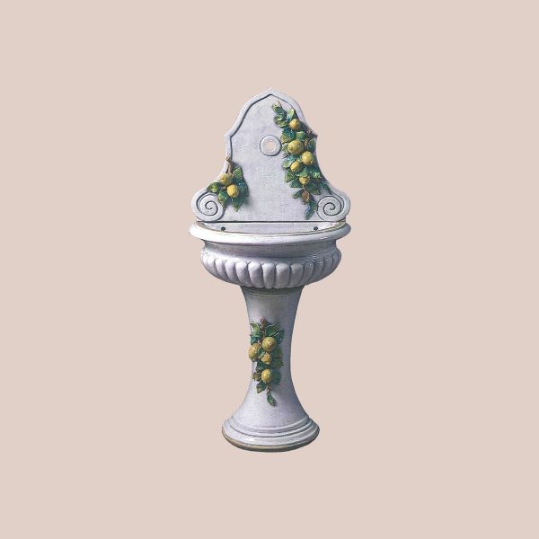  WALL FOUNTAIN WITH 3D LEMONS, CM.128HX58X29