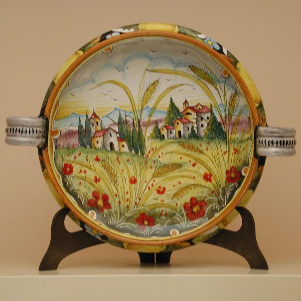 PL 212B 40TM - Centerpiece with 2 handles, cm.40D