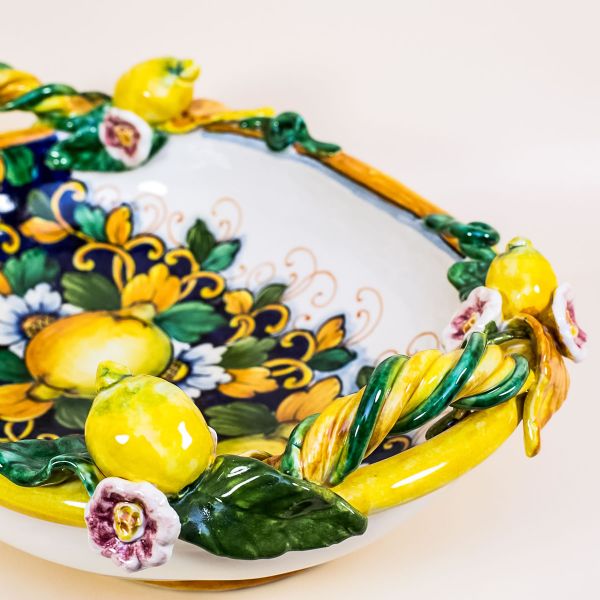 DEEP OVAL SALAD BOWLLIMONI FONDO BLU