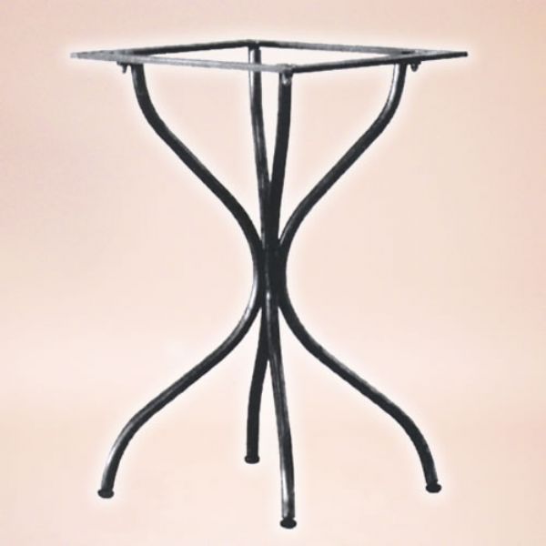 Metal frame in stainless steel suitable for square table tops