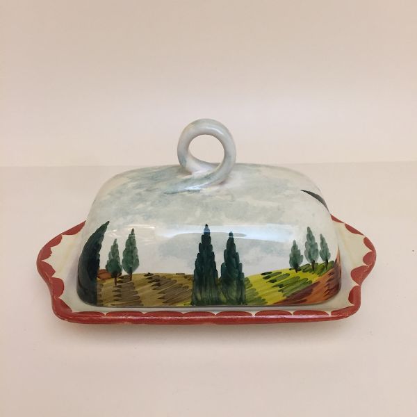 Butter dish with lid Paesaggio