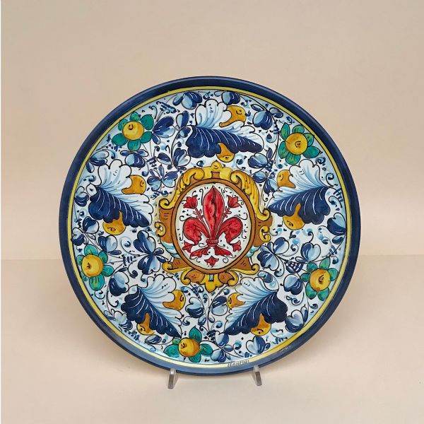 PLATE CM.30D design: CAFAGGIOLO with Florentine fleur-de-lys