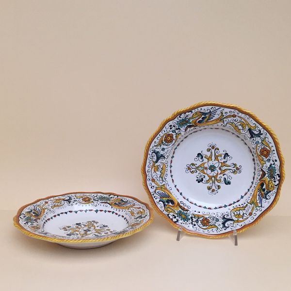 SET OF SOUP-PASTA PLATES OF CM.25 DIAMETER