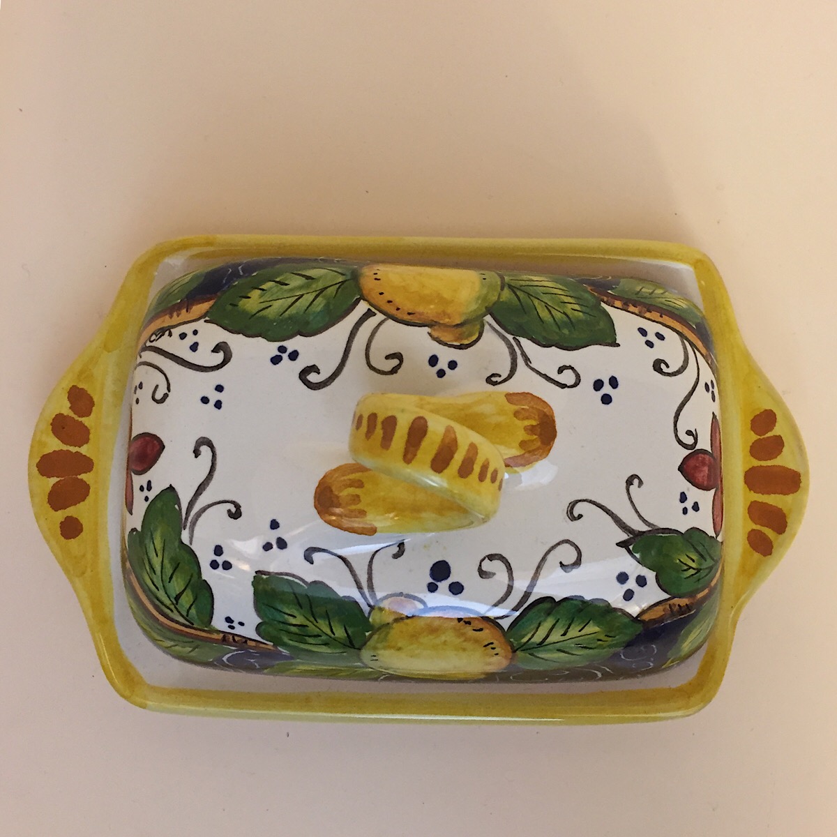 Räder Design Burriera Con Ancora – Portaburro In Ceramica Per Panetto Standard, Oggetto Regalo Originale
