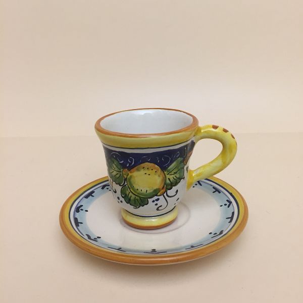 ESPRESSO CUP, CM.6H WITH SAUCER, LIMONI COSIMO