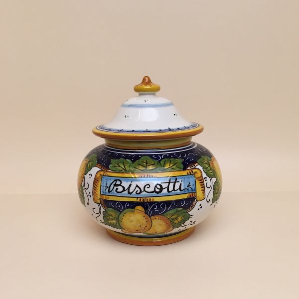 ROUND COOKIE JAR CM.20H, LIMONI COSIMO