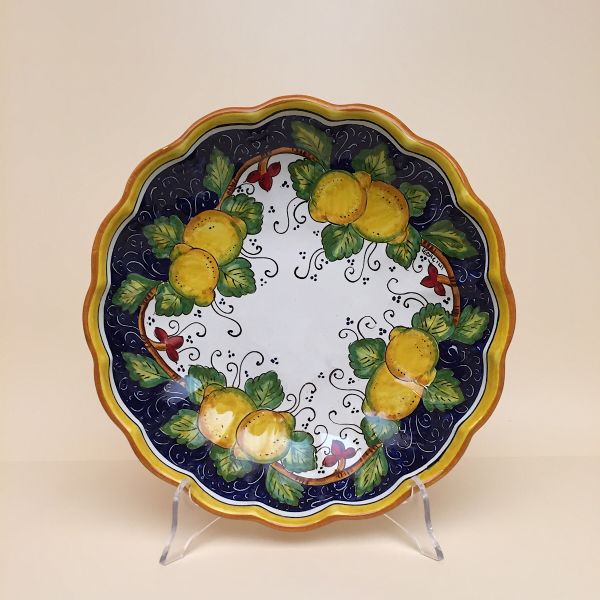 SCALLOP-EDGED PLATE CM.30D, LIMONI COSIMO
