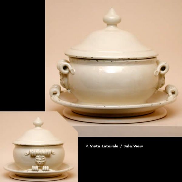 CR310C 32 - Soup tureen with plate cm.32H