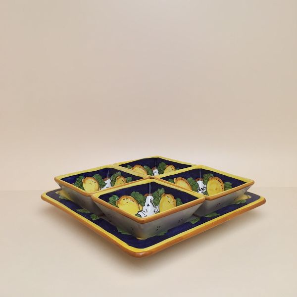 Set 6 Piatti Piani In Ceramica Linea Marrakech - Ferrini Gift