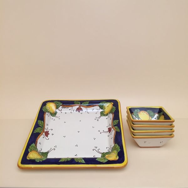 APPETIZER SET CM.25X25, 5 pieces, LIMONI COSIMO