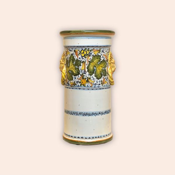 VASE AND UMBRELLA STAND CM.50H IN THE DESIGN CAFAGGIOLO COLORI