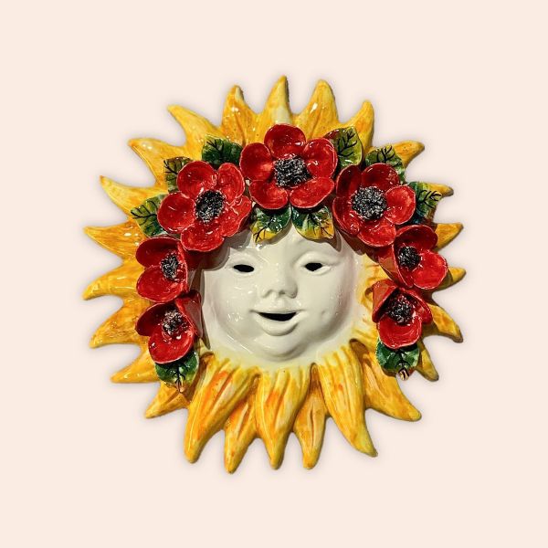 SUN WITH 3D POPPIES, CM.28D