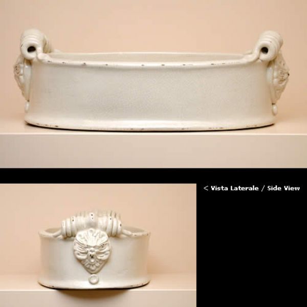 CR306B 50 - Oval flower holder cm.50 x 28 x 16H