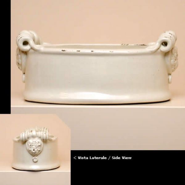 CR306A 34 - Oval flower holder cm.34 x 18 x 14H