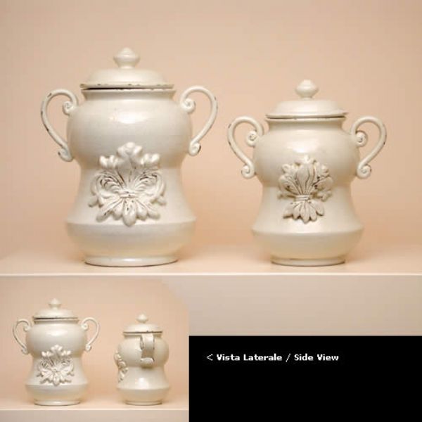 CRF018BC - Set 2 Pots cm.24 e cm.28H