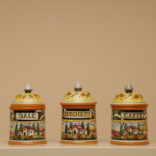 PL 226A 12C-3 - Set 3 canisters cm. 12h