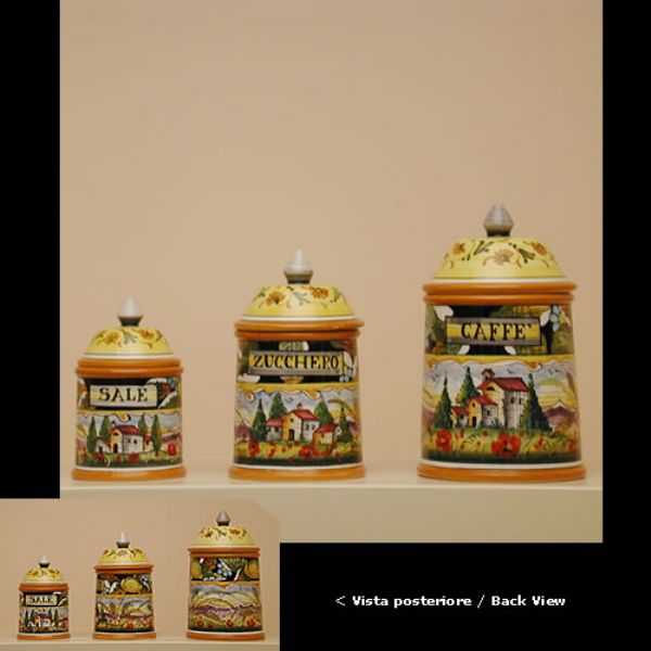 PL 226ABC 3C - Set 3 canisters cm. 12-15-18h