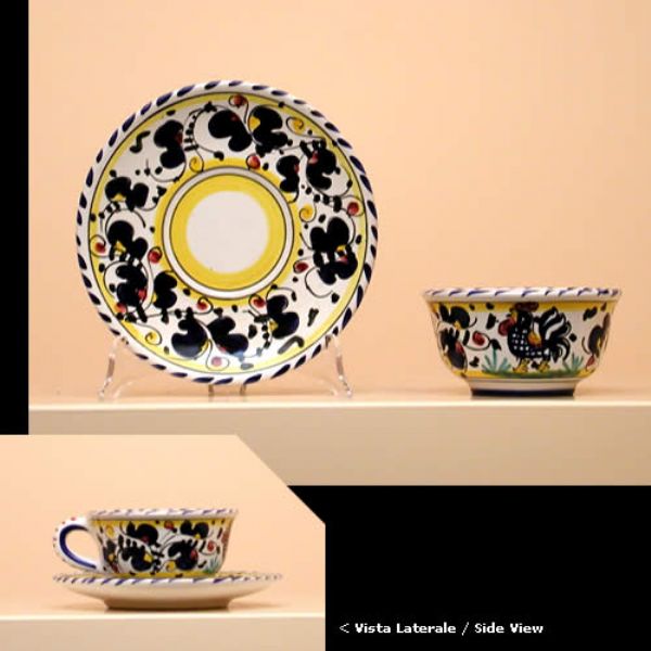 GB718 08 6 - Set of 6 teacups (cm.8H) with saucer