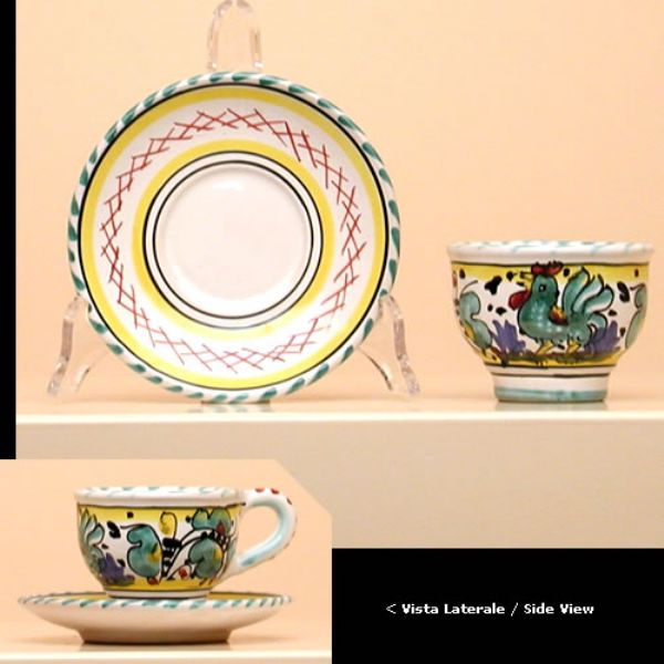 GV618 06 6 - Set of 6 espresso cups (cm.6H) with saucer