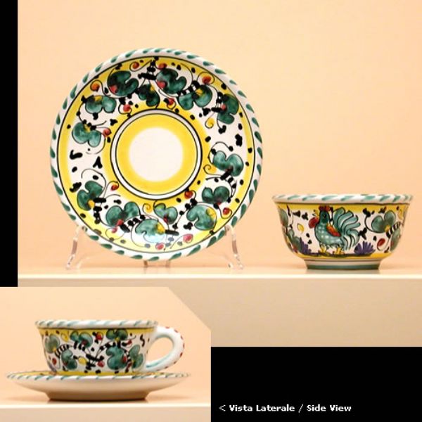 GV618 08 6 - Set of 6 teacups (cm.8h) with saucer