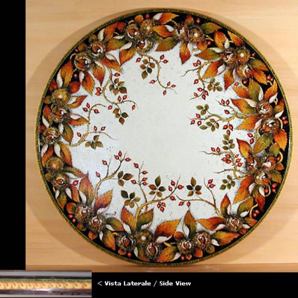 TP42 T - In the photo: 116 cm. diameter table<BR><BR>Ceramic table, 6-7 cm thick. Suitable for inside and outside, resistant to a temperature range of -30 to 500 °C.