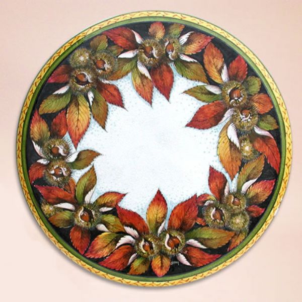 TF45 T - In the photo: 82 cm. diameter table<BR><BR>Ceramic table, 6-7 cm thick. Suitable for inside and outside, resistant to a temperature range of -30 to 500 °C.