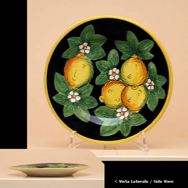 LI110 22 6 - Set of 6 fruit or dessert plates, diameter cm.22
