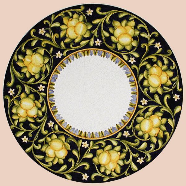 LEO025 T  - TOP - In the photo: 120 cm. diameter table<BR><BR>Volcanic stone, 3 cm thick. Suitable for inside and outside, resistant to a temperature range of -60 to 1000 °C.
